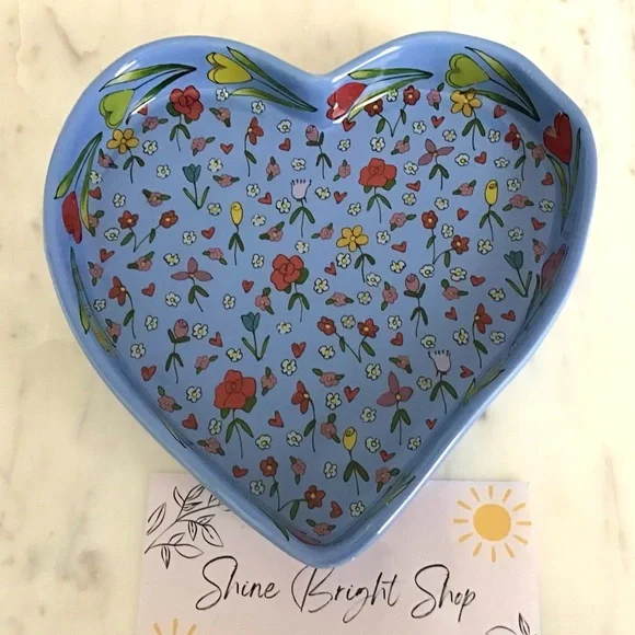 Anthropologie Mud Fairy Trinket Dish Jewelry Tray Glazed Stoneware New In Box - Picture 9 of 11